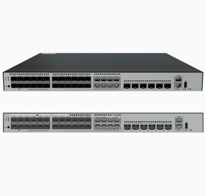 S5735-S24ST4XE-V2 24*GE Portos SFP 8 dos quais são de duplo uso 10/100/1000 ou SFP 4*10GE Portos SFP+ 2*12GE Portos em pilha sem módulo de alimentação