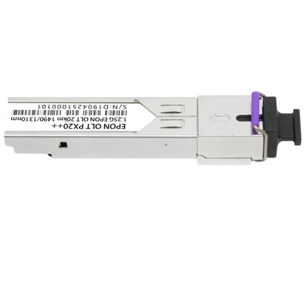EPON OLT PX20+ 20km Tx 1490nm 1.25G Rx 1310nm 1.25G SFP Conector de receptores SC/UPC