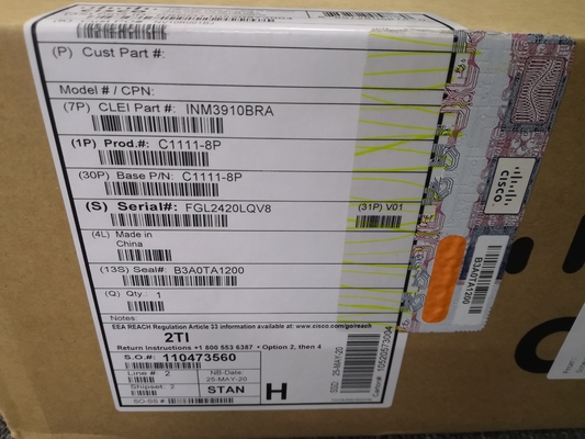 Cisco ISR 1100 C1111-8P Router 8 portas Dual GE WAN 1Gbps