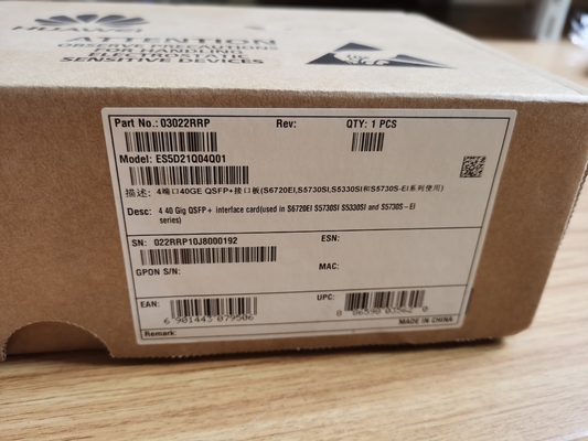Cartão de interface Huawei ES5D21Q04Q01 QSFP+ 40Gbps para série S6720EI