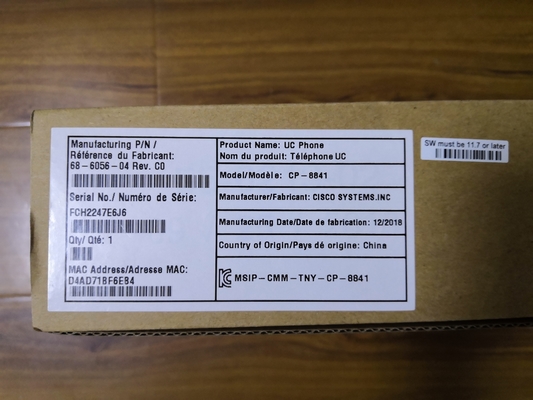 Telefone IP Cisco 8841 CP-8841-K9 com LCD 800x480 e 2 portas Ethernet