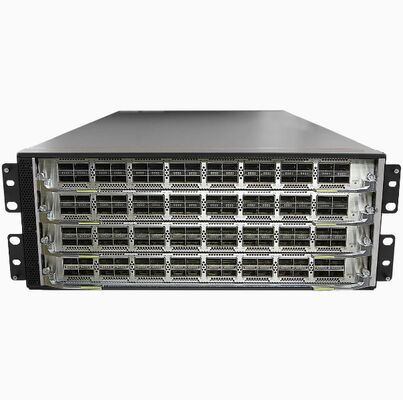 Switch de rede Huawei CloudEngine CE9865U-4C com 4 slots para subcartões, capacidade de comutação de 25,6 Tbit/s e 128 portas 100GE