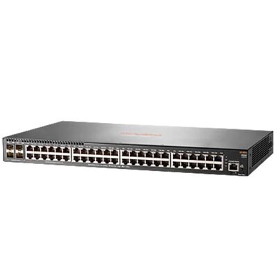 JL260A, switch Aruba 2930F, 48xGE/4xSFP/sem fonte de alimentação