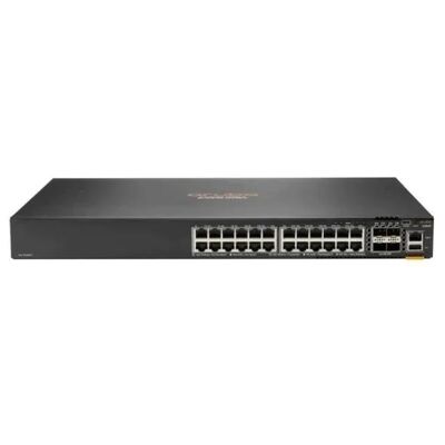 JL725B, switch HPE Aruba 6200F, 24 portas xGigabit/4xSFP+/370W PoE
