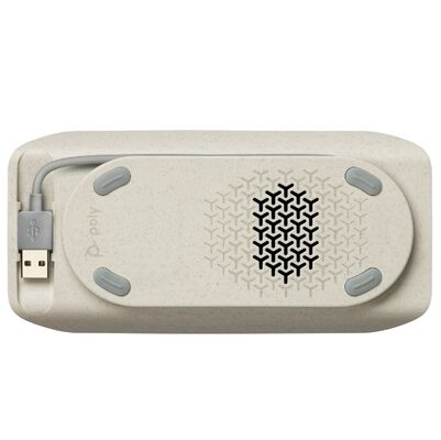 HP Poly Sync 10-M - Viva-voz viva-voz - com fio - USB-A, USB-C - prateado - Certificado para Microsoft Teams