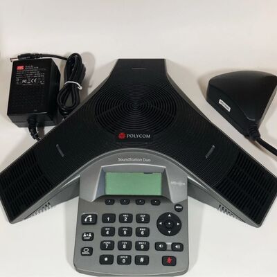SoundStation-Duo, Polycom SoundStation, Telefone de Conferência, modo duplo PSTN/IP, microfone Hi-Fi