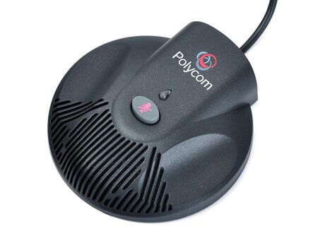 Microfone de expansão SoundStation-2, telefone de conferência Polycom SoundStation 2, alto-falante de alta fidelidade/microfone com cancelamento de ruído/para salas de 50 a 70 m²