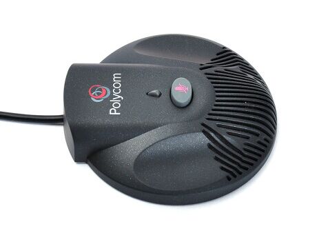 Microfone de expansão SoundStation-2, telefone de conferência Polycom SoundStation 2, alto-falante de alta fidelidade/microfone com cancelamento de ruído/para salas de 50 a 70 m²