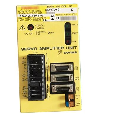 Unidade servo amplificadora ANUC A06B-6093-H111 Beta SVU-12 com interface FSSB, 220-240 VCA, eixo único