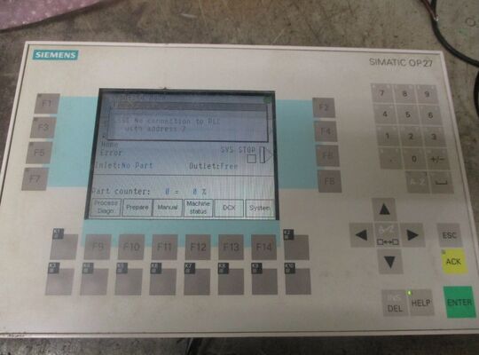 Siemens SIMATIC OP27C 6AV3627-1LK00-1AX0, painel do operador HMI colorido STN de 5,7" com 24 teclas de função (18 com LEDs)