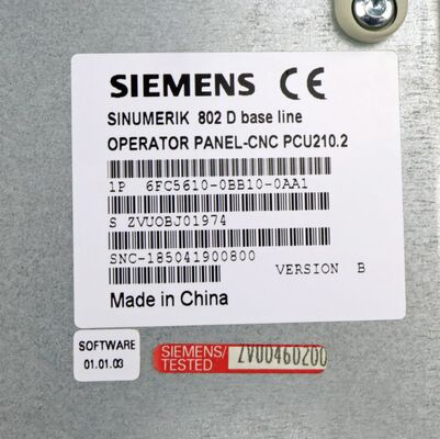 Módulo de controle CNC Siemens 6FC5610-0BB10-0AA1 SINUMERIK 802D