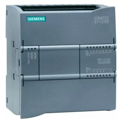 Siemens 6ES7212-1AE40-0XB0 S7-1200 CPU 1212C módulo PLC com 8 entradas digitais 6 saídas de transistores e comunicação PROFINET