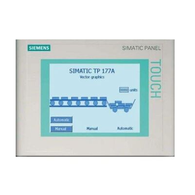Siemens SIMATIC HMI TP177A Painel táctil com ecrã STN de 5,7 polegadas Comunicação MPI/PROFIBUS DP e Proteção frontal IP65