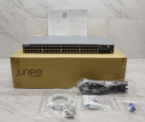 Switch Gigabit PoE+ Juniper EX2300-48P de 48 portas, 4x10G SFP+ Uplink, 176Gbps, 130Mpps, Gerenciado 1RU