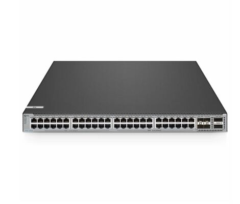 Switch PoE+ Gigabit Huawei S5735-S48P4X de 48 portas, 4×10G SFP+ Uplink, Capacidade de Comutação de 672Gbps, Montagem em Rack 1U
