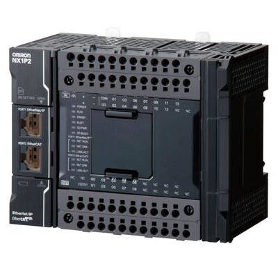 Controlador de movimento de 4 eixos de E/S do módulo 24 da CPU do PLC Omron NX1P2-9024DT1