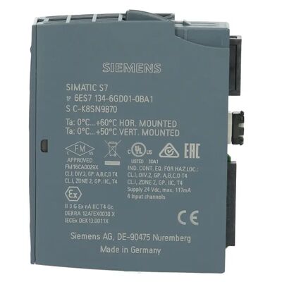Siemens 6ES7134-6GD01-0BA1 SIMATIC ET 200SP Módulo de entrada analógica AI 4xI 2-/4-Wire ST