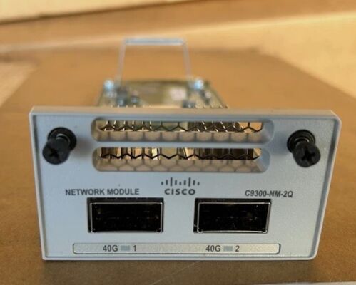 Módulo de Rede C9300-NM-2Q 40GE, Módulo de Expansão de Alta Velocidade QSFP+ de 2 Portas para Switches da Série Catalyst 9300