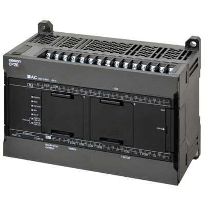 Módulo compacto 24VDC 24DI 16DO PNP da CPU do PLC de Omron CP2E‑N40DT1‑D