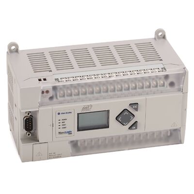 Controlador PLC Allen‑Bradley 1766‑L32BXBA MicroLogix 1400 E/S de 32 pontos 24 Vcc com Ethernet e E/S analógica