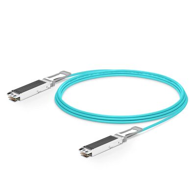 Cabo 800G OSFP/QSFP DD AOC, 850nm, OM3/OM4, 1-50m, hot-pluggável, baixa potência, interconexão de data center