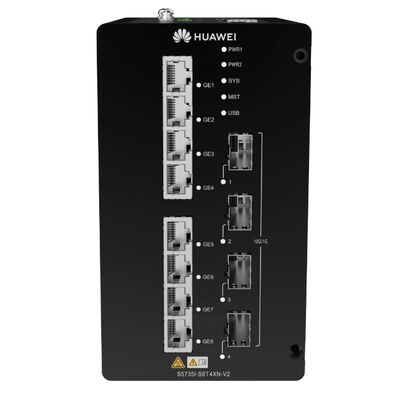 Huawei CloudEngine S5735I-S8T4XN-V2 Industrial Layer 3 Switch∙ 8×GE RJ45 + 4×10GE SFP+ DIN-Rail Managed Ethernet Switch