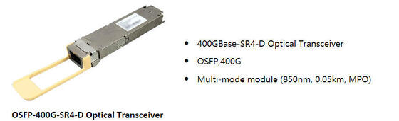 Huawei QSFP-DD-400G-SR4 QSFP-DD 400GBase-SR4 Transceptor óptico, MMF, 850nm, 0,05km, MPO, APC