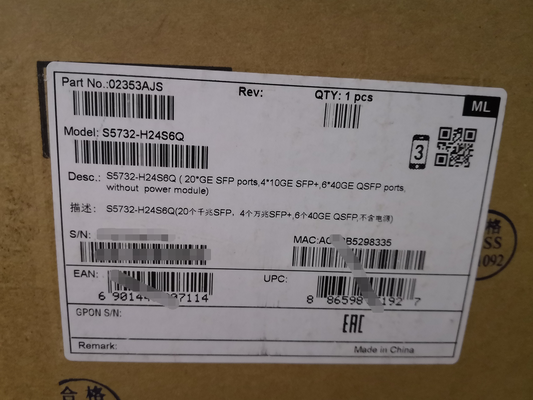 Interruptor CloudEngine Huawei S5732-H24S6Q | Switch de agregação totalmente óptico de 24 portas com uplinks 6×40GE QSFP+