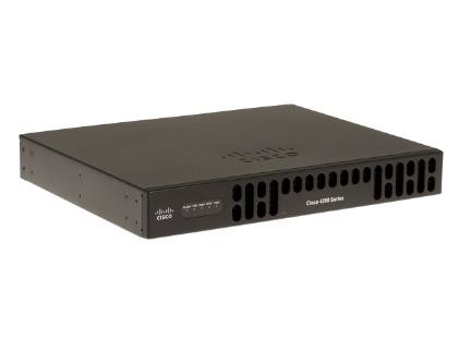 ISR4221-SEC/K9 35Mbps-75Mbps Transmissão do sistema 2 portas WAN/LAN 1 porta SFP CPU multi-núcleo 2 NIM SEC Bundle com SEC L