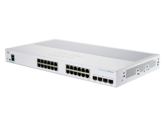 CBS350-24P-4X Cisco Business 350 Switch 24 10/100/1000 Portos PoE+ Com orçamento de energia de 195W 4 10 Gigabit SFP