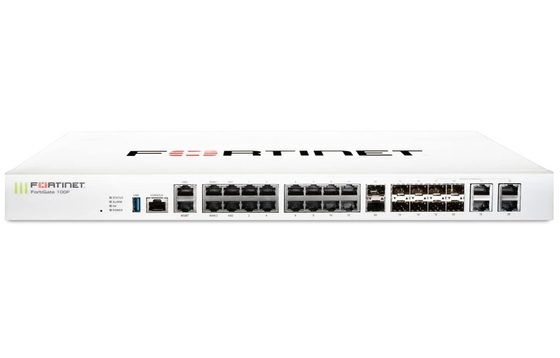 FG-100F Fortigate 100F FG-100F 22x GE RJ45 Portos 4 SFP Portos 2x 10 GE SFP+ FortiLinks Dual Supplies de Energia Redundância