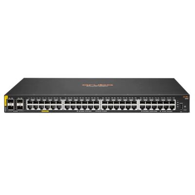 Switch Ethernet gerenciado PoE+ de 48 portas Aruba CX 6000 R8N85A com 4 uplinks SFP de 1G (orçamento PoE de 370 W)