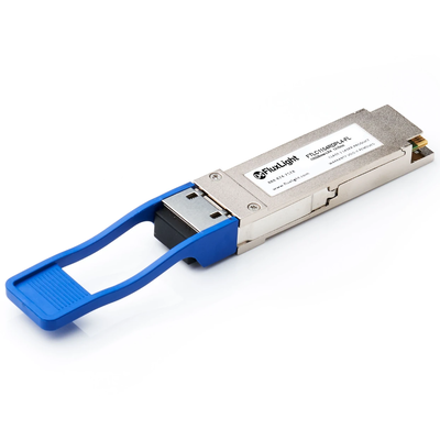 Módulo óptico frente e verso do transceptor 10km SMF LC de 100GBASE-LR4 QSFP28
