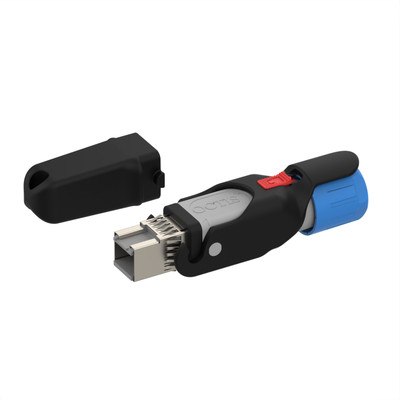 OCTIS PLUG KIT SFP/SFP+ com conjunto de prensa-cabo de borracha OCTI117500 | Kit robusto de conector de fibra óptica