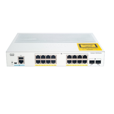 Switch gerenciado Cisco C1000-16T-2G-L Catalyst 1000 de 16 portas Gigabit Ethernet com uplinks SFP de 2 Gigabit | Switch de rede empresarial