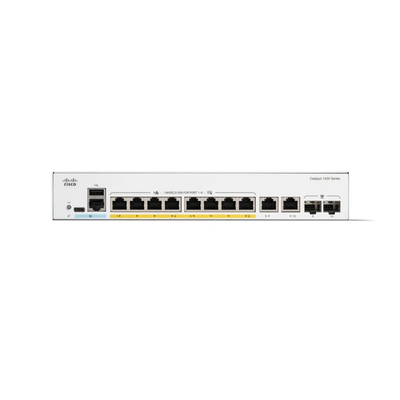 Cisco C1200-8FP-2G 8-Port Gigabit PoE + Smart Switch com 2G Combo Uplinks